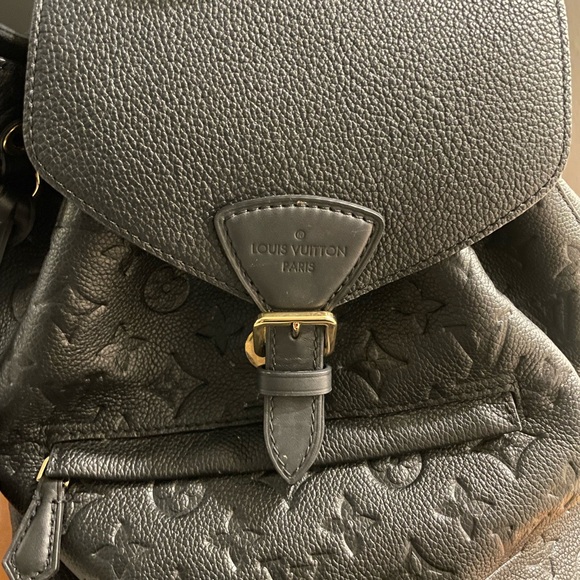100% Authentic Louis Vuitton Montsouris PM Black Monogram Backback Bag with Box - Picture 2 of 8